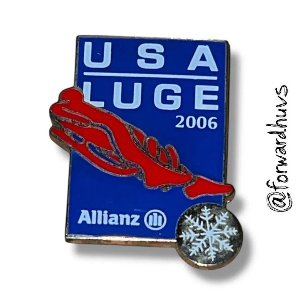Bundle Sale 3 for $15 | USA Luge 2006 Olympic Pin – Sponsored by Allianz